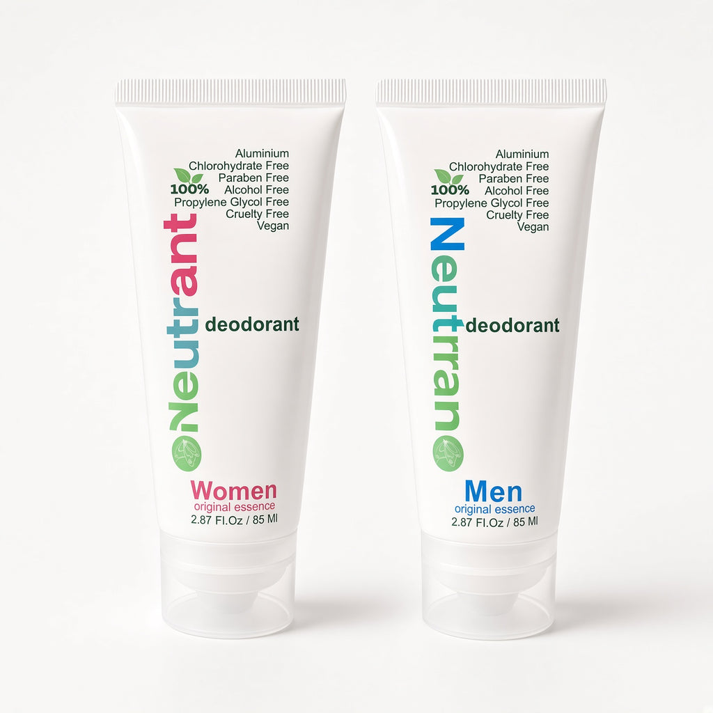 Neutrant Duo — Men and Women mineral cream deodorant, two 2.87 fl oz tubes